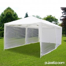 Quictent Outdoor Canopy Gazebo Party Wedding tent Screen House Sun Shade Shelter with Fully Enclosed Mesh Side Wall (10'x20', White)